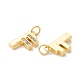 Rack Plating Eco-friendly Brass Micro Pave Clear Cubic Zirconia Charms KK-D072-01G-F-NR-2