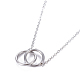 304 Stainless Steel Pendant Necklaces NJEW-O118-07-3