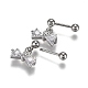304 Stainless Steel Barbell Cartilage Earrings EJEW-H113-09P-3