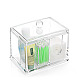 プラスチック製の化粧品収納ディスプレイボックス  ディスプレイスタンド  化粧オーガナイザー  直方体の  透明  15x11x13cm ODIS-S013-07-5