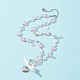 Coeur en alliage avec collier pendentif mot NJEW-FZ00004-14-5