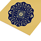 Adesivi autoadesivi in lamina d'oro in rilievo DIY-WH0219-011-4