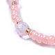 Bracelets perlés tressés avec fil de nylon réglable BJEW-JB04376-03-2