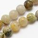 Chapelets de perles en agate de feuille de bambou naturelle G-K194-8mm-01-1