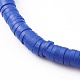 Bracelets extensibles en perles heishi en pâte polymère BJEW-JB06130-01-3