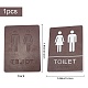 Signe de toilette acrylique stickers DIY-WH0183-20B-2