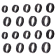 Dicosmetic 18 Stück 9 Größe 201 Edelstahl-Ring mit glattem Band für Männer und Frauen RJEW-DC0001-07A-1