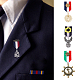 Superfindings 4 stili eroe militare medaglie costume di halloween scudo militare distintivo medaglia retro aquila geometrica lega di lega spilla pin vintage distintivo di ancoraggio per le donne uomini cappotto giacca costume JEWB-FH0001-20-5
