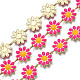 Cadenas de eslabones de flores de latón CHC-N018-098E-1