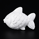 魚のモデリング発泡スチロール DIY 装飾工芸品  ホワイト  75x106x37mm DJEW-M005-01-1