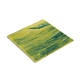さまざまなガラスシート  大聖堂のガラスモザイクタイル  工芸用  芝生の緑  100.5x100.5x2.5mm GLAA-G072-07L-2