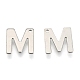 304 Stainless Steel Letter Charms STAS-O072-M-1