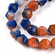 Chapelets de perles en jade blanc naturel teinté&nbsp;G-T139-8mm-45K-4