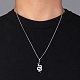 Ожерелья с подвесками из латуни с прозрачным кубическим цирконием NJEW-M211-01C-P-3
