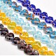 Handmade Millefiori Glass Heart Bead Strands LK-P018-M-1