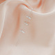 Ottone orecchini del polsino di strass&nbsp;WGB6093-07-1