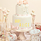 Acrylic Mirror Effect Cake Toppers AJEW-WH0038-84A-5