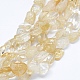 Chapelets de perles de citrine naturelle G-F599-27-1