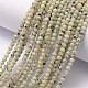 Chapelets de perles en jaspe sésame naturel / jaspe kiwi G-K146-54-3mm-2