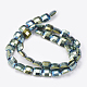 Electroplated Non-magnetic Synthetic Hematite Beads Strands G-P367-A-3