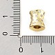Perles de placage en laiton avec zircone cubique de micro pave KK-P247-17A-G-3