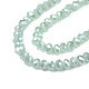 1 Strang galvanisierte imitatorische Jade Glasperlen Stränge X-EGLA-J025-F07-3