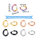 10 пара двухцветных массивных серег-колец Huggie Hoop с ионным покрытием (IP) из нержавеющей стали 304 и булавкой из хирургической нержавеющей стали 316 для женщин EJEW-DC0001-16-4
