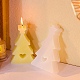 Diyのシリコーンキャンドル型  キャンドル作り用  クリスマスツリー  13.3x7.2x2.6cm SIMO-H018-06G-1