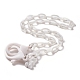 Персонализированные ожерелья-цепочки из абс-пластика NJEW-JN03220-01-1