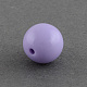 Abalorios de la bola de acrílico bubblegum grueso sólidos SACR-R835-14mm-08-2