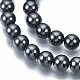Non-magnetic Synthetic Hematite Beads Strands G-Q892-8mm-2