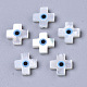 Perlas de concha de nácar de concha blanca natural SSHEL-N034-55-1