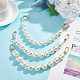 Cinghie del sacchetto del branello della perla d'imitazione di plastica di stile di wadorn 3pcs 3 DIY-WR0002-46-4