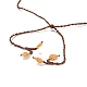 Ожерелье с подвеской из натурального аметиста «Древо жизни» NJEW-K258-04F-3