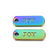 Encantos de aleación de color arco iris PALLOY-S180-232-NR-2