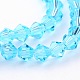 Faceted Bicone Imitation Austrian Crystal Glass Bead Strands G-PH0007-10-4mm-2