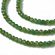 Brins de perles de diopside vert naturel G-A178-B02-2mm-3