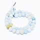 Chapelets de perles en aigue-marine naturelle G-E561-25-10mm-2