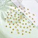 DICOSMETIC 300Pcs Golden Multi-Petal Flower Cap Flower End Cap Spacers Cup Shape Spacer Beads Hollow Flower Bead Caps Stainless Steel Jewelry Bead Caps for Jewelry Making STAS-DC0012-15-5