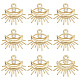 Sunnyclue 1 caja 30 piezas encantos de ojos malvados encantos de ojo de horus encanto egipcio piedra espiritual oro metal encantos mágicos para la fabricación de joyas encanto mujeres adultos diy collar pendientes pulsera manualidades FIND-SC0003-86-1
