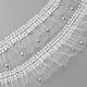 1 ярд полиэстеровых плиссированных кружевных лент OCOR-WH0090-010-1