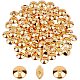 UNICRAFTALE 100pcs 5.5mm Golden Bicone Spacer Beads Stainless Steel Loose Beads Rondelle Small Hole Spacer Bead Smooth Surface Beads Finding for DIY Bracelet Necklace Jewelry Making STAS-UN0001-66G-1