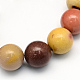 Chapelets de perles en mokaite naturel rondes G-S185-10mm-1