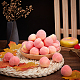 ミニ泡模造桃  人工果物  小道具の装飾を装ったドールハウスアクセサリー用  トマト  30x33x31mm DJEW-WH0038-30-4