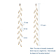 Electroplate Glass Beads Dangle Stud Earrings EJEW-JE03820-6