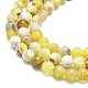 Chapelets de perles en opale jaune naturelle G-K245-A07-B02-3