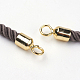Création de bracelets à cordon torsadé en nylon X-MAK-K007-01G-2