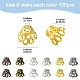 600PCS 6Colors Iron Bead Caps IFIN-YW0003-05-2