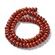Chapelets de perles en jaspe rouge naturel G-F347-8x5mm-01-5