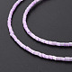 Fili di perline in stile vetro macchiato di seta GLAA-N047-001A-05-4
